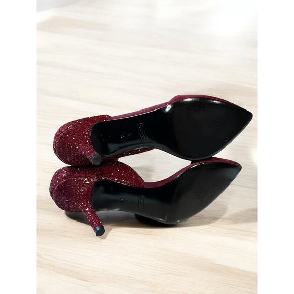 Coach A4536 Camille Suede Glass Glitter Pump Size 9M - Picture 5 of 9